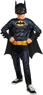 Rubies Official DC Batman Childs Costume, Kids Superhero Fancy Dress Halloween