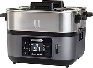 Morphy Richards 470006 Intellisteam, Kitchen Food Steamer, Perfectly Synchronised Meal Solution, Intelligent Cooking, BPA Free, 1600 W, 6.8 liters, Stainless Steel
