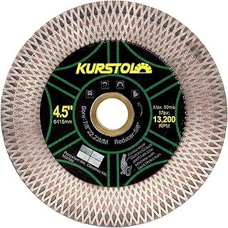 KURSTOL Tile Diamond Saw Blade - 4.5"/115mm Dual-Purpose Diamond Cutting Disc,Angel Grinder Blade Arbor 7/8"-5/8" for Cutting and Grinding Ceramic Tiles,Porcelain,Granite,Marble