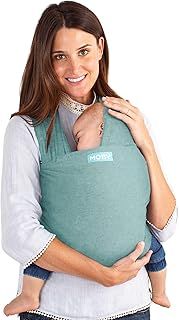 Moby Wrap Baby Sling Carrier for Newborn to Toddler - Element - Baby Wrap Carrier Slings - Perfect Baby Holder for Mom & Dad - Adjustable for All Body Types - Hydro