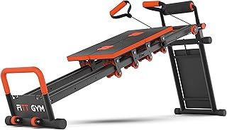 New Image Fitness Equipment FITTGym FITT Gym MultiGym Home Workout Machine, Collapsible & Easy Assemble, Adjustable Positioning for Total Body, Orange, Large