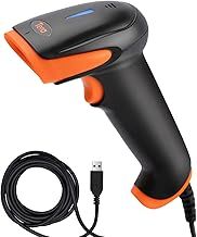 Tera Barcode Scanner CCD USB Wired 1D Handheld Bar Code Reader, Read Screen Digital Smartphone Barcode Plug and Play, 1500C