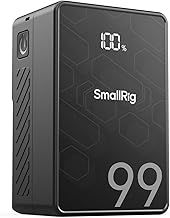 SMALLRIG V Mount Battery VB99 SE, 99Wh / 6800mAh mini V-Mount Battery with PD 65W USB-C Fast Charging, with D-TAP, USB-A, Dual DC Port, OLED Screen, for Camera, Camcorder, Monitor, Video Light - 4823