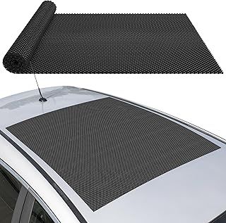 Non Slip Mat for Car Roof - 90 x 100cm Anti-Slip PVC Protective Waterproof Mat for Car Roof Bags, Boot Storage - Cut to Size