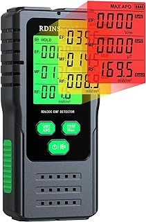 EMF Meter,Hand-held Digital Electromagnetic Field Radiation Detector with Color-screen Display EMF Detector Great Tester for Home EMF Inspections, Office, Outdoor (RD630C-Color)