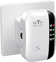 WiFi Range Extender, WiFi Signal Booster Up to 5000sq.ft and 50 Devices, WiFi Extender, Wireless Internet Repeater, Long Range Amplifier with Ethernet Port, 1-Key Setup, Access Point, Alexa Compatible