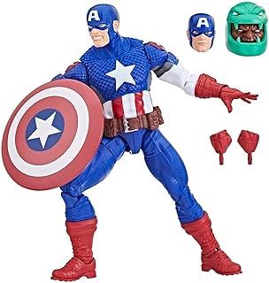Marvel Hasbro Legends Series: Ultimate Captain America Ultimates, Classic Comic Legends Action Figure, 15 cm, Multicolor, F6616