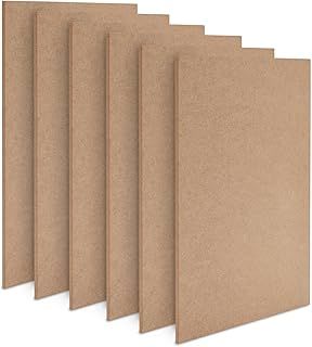 MDF Board, 27.9 x 35.5 cm, 11 x 14 Inches (6 Pack)