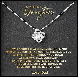 A Necklace Gift for Daughter with a Meaningful Message Card, Sentimental Gift from Father to Daughter, Dad to Daughter Gift, Gift for any Occasion, Birthday Gift for Girl