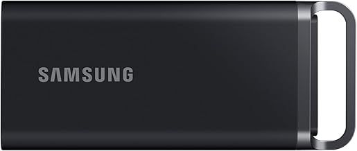 Samsung Portable SSD T5 EVO, 4 TB, USB 3.2 Gen. 1, 460 MB/s read, 460 MB/s write, External hard drive for Mac, PC, Android, Smart TVs and game consoles, Incl. USB-C cable, MU-PH4T0S/EU
