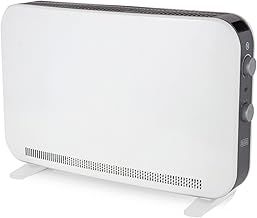 BLACK+DECKER BXCV41001GB 2KW Portable Convector Heater, Anti-Frost Protection, White