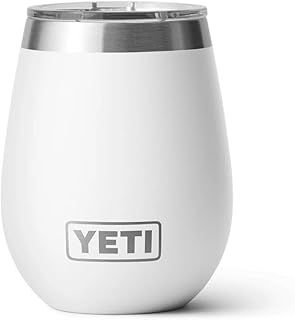 YETI Rambler Wine Tumbler, Vacuum Insulated Stainless Steel Tumbler with Magslider Lid, White, 10 oz (296 ml)