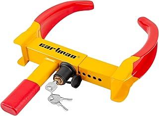 CARTMAN Heavy Duty Trailer Lock, Universal Security Tire Clamp, Adjustable Anti-Theft Lock for Trailers SUV Boats ATVs Motorcycles Golf Cart, 3 Keys