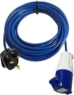 Generic 13A PLUG TO 16A BLUE SOCKET EXTENSION LEAD 1M 3M 5M 10M 15M 25M 50M CARAVAN EVENT ADAPTER (3 Metre)