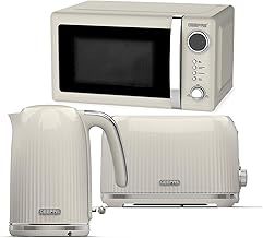 Geepas 3-Piece Kitchen Set 3000W Kettle 2 Slice Toaster 700W Digital Microwave