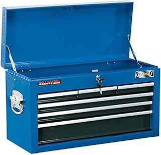 Draper Tools 51690 Six Drawer Narrow Pattern Tool Chest, blue