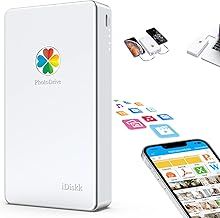 iDiskk MFi Certified 3 in 1 1TB Lightning External Hard Drive for iPhone with built in 3 cables,USB-C portable Hard Disk for TYPE-C devices,work with latest iPhone/iPad/Mac/PC and USB-C mobiles