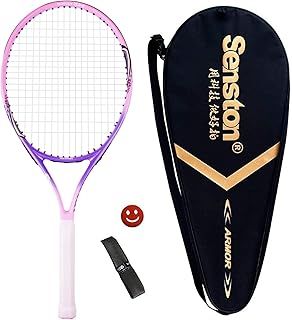Senston 19'' 23'' 25'' Tennis Racket with Racket Bag, Lightweight Tennis Racquet, 1 Grip, 1 Vibration Dampeners