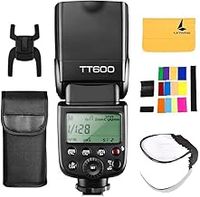 Godox TT600 2.4G Wireless Flash Speedlite Master/Slave Flash with Built-in Trigger System Compatible for Canon Nikon Pentax Olympus Fujifilm Panasonic (TT600)