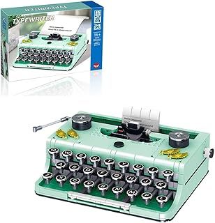 Modular Building Construction, Typewriter Building Kit, 820Pcs Mini Building Blocks Set Typewriter, Collectible Model to Build, Home Decor Toy Gifts for Adults and Kids