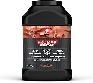 MaxiNutrition Maximuscle Promax Powder Restore Whey Concentrate Protein Powder for Muscle Growth and Development Chocolate, 1.12kg - 32 Servings