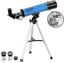 Telescope for Kids & Beginners Adults 50/360mm Astronomical Telescopes Zoom 90X HD Refractor Scope With Tripod for Children