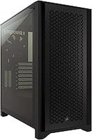 Corsair 4000D AIRFLOW Tempered Glass Mid-Tower ATX Case - High-Airflow - Cable Management System - Spacious Interior - Two Included 120 mm Fans - Black