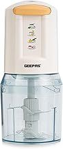 Geepas 400W Mini Food Processor – 500ml Food Chopper, 4 Bi-Level Stainless Steel Double Blades for Blending & Chopping – Perfect for Salads Salsa Pesto Curry Pastes & More – 2 Year Warranty