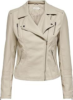ONLY Women's Onlgemma Faux Leather Biker OTW Noos Jacket