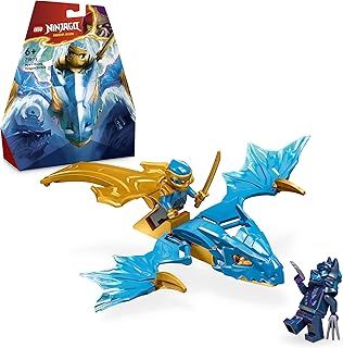 LEGO NINJAGO Nya’s Rising Dragon Strike Model, Toy Figure Building Set for 6 Plus Year Old Girls, Boys & Kids with Ninja Character Nya Minifigure and Katana Sword Accessory, Birthday Gift Idea 71802