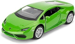 1/36 Lamborghini Huracan LP610-4 Model Car, Alloy Steel Toy Car with Pullback Function, Car Gifts for Boys and Girls (Green)