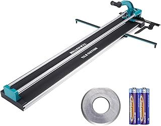 VEVOR Manual Tile Cutter, 1000mm, Porcelain Ceramic Tile Cutter with Tungsten Carbide Cutting Wheel, Infrared Positioning, Anti-Skid Feet, Durable Rails for Professional Installers or Beginners