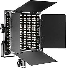 NEEWER Professional Metal Bi-color LED Video Light for Studio, YouTube, Product Photography, Video Shooting, Durable Metal Frame, Dimmable 660 Beads, with U Bracket and Barndoor, 3200-5600K, CRI 96+