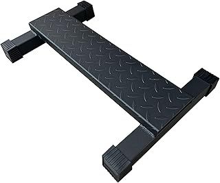 Steel Calf Raise Bar & Machine for Squat, Stretch, Anti-Slip Block