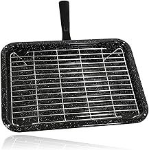 Small Grill Pan, Rack & Detachable Handle for Indesit Oven Cookers