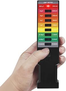 DUPELEC Emf Meter, 0-2000+mG Handheld Emf Reader with 8 LEDs, Ghost Hunting Equipment, Paranormal Equipment, Emf Meter Ghost Hunting, Paranormal Equipment Spirit Box, Portable Gauss Meter