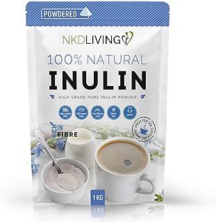 Inulin High Grade Prebiotic Fibre Powder (2 Kg) - Manufactured in The EU (New Bag Design)