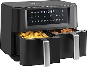 Vytronix DD9L Dual Zone Air Fryer 2 Drawer 9L | Efficient 2400W with Rapid Air Circulation | Fully Adjustable + 11 Pre-sets for Healthy Oil Free & Low-Fat Cooking