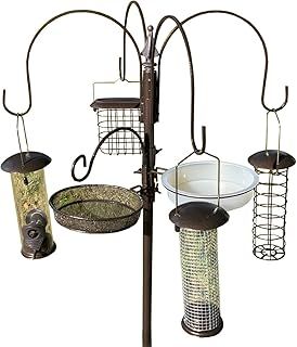 Metal Complete Bird Feeding Station with 4 Metal Feeders (Feeding Station)