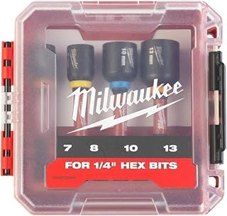 Milwaukee 4932492445 4 Piece Nut Driver Set 7,8,10,13MM